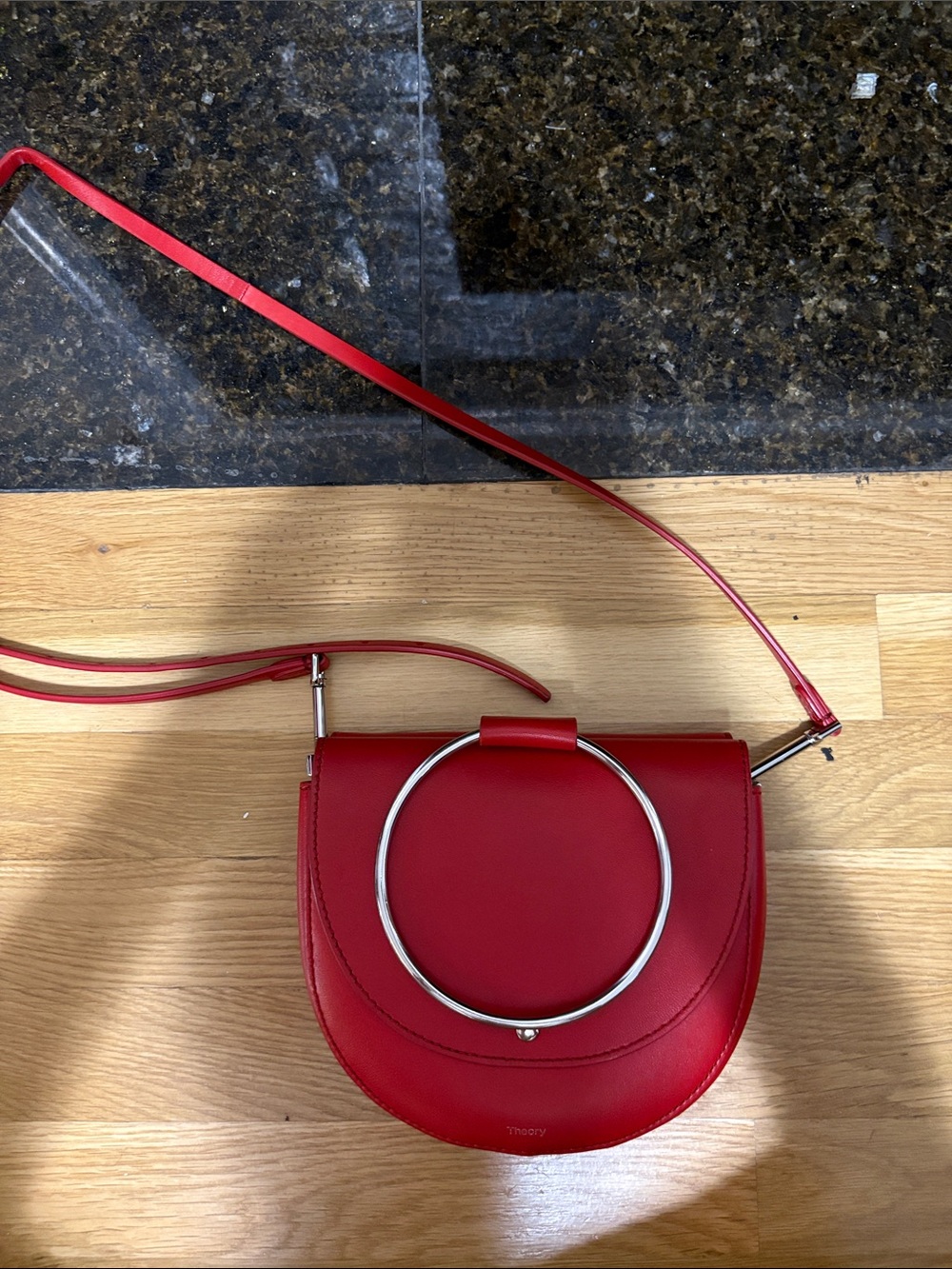 Theory Bag with Silver Ring Accent